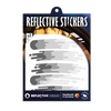 Reflektierender Aufkleber „Smudge“ in Farbvariante „grau“ in Produktverpackung von REFLECTIVE Berlin.
