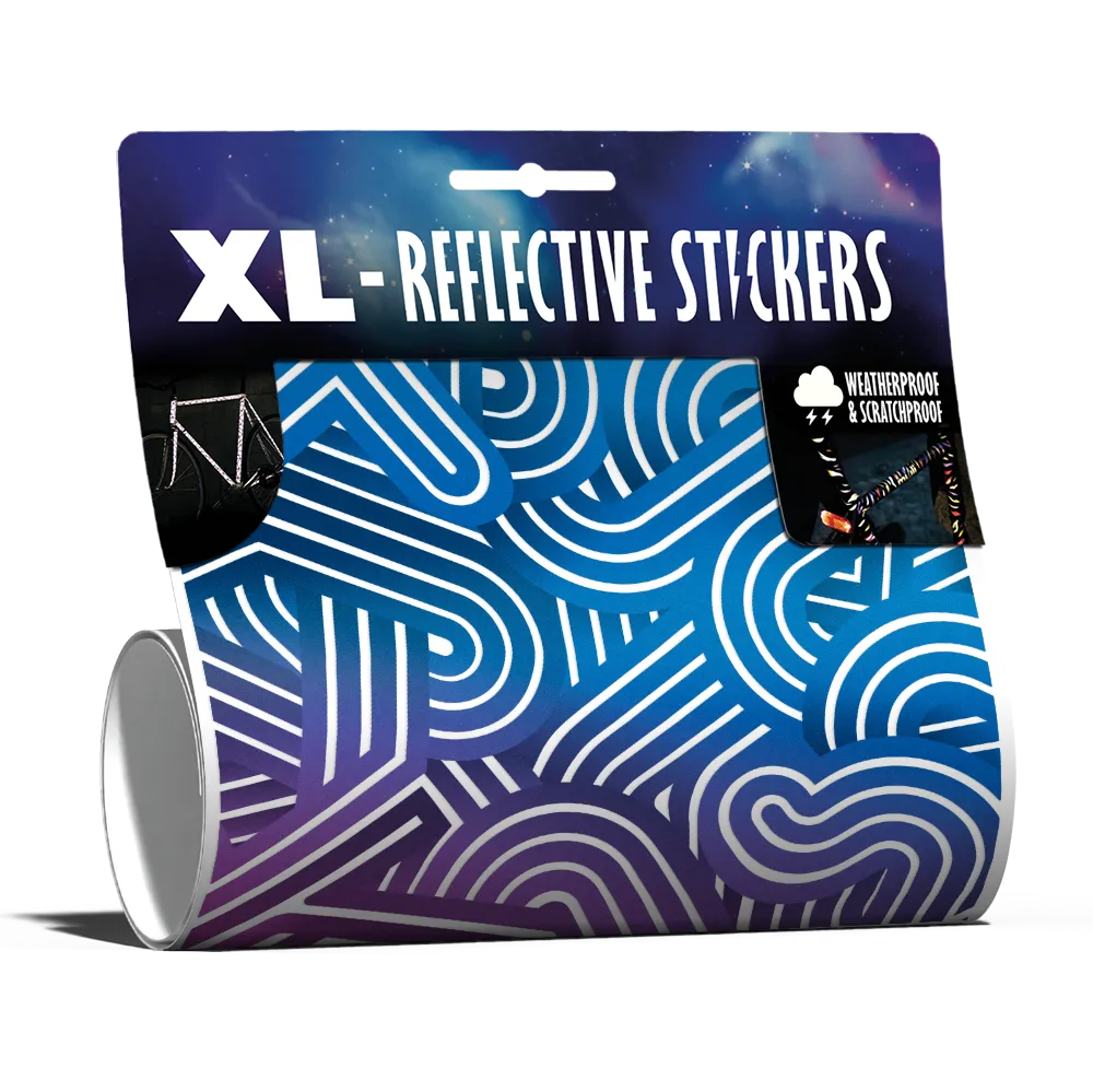 fahrradrahmen aufkleber XL Reflexsticker Für und Cargobikes – REFLECTIVE Berlin Farbe:bright aqua matt Alfa Romeo Zubehör Online Rennradbrille