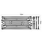 Ansicht des kompletten Stickerbogens Bones in schwarz