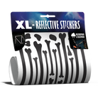 Reflektierendes Knochen Sticker Kit in der Variante weiß eingerollt in Verpackung