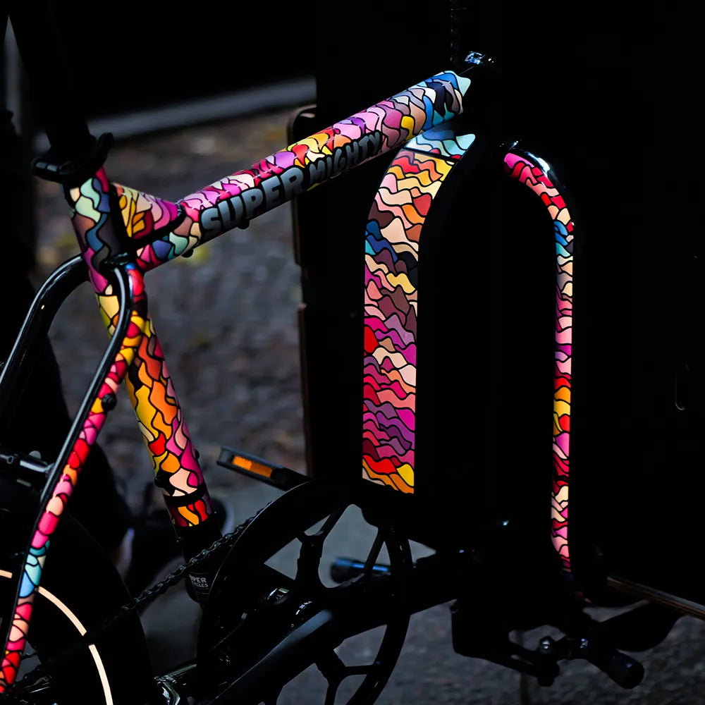 Reflektierendes XL Sticker Set für Cargobike und Fahrrad