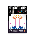 Reflektierender Aufkleber „Cargo“ in Farbvariante „Regenbogen“ in Produktverpackung von REFLECTIVE Berlin.