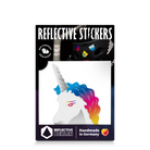 Reflektierender Aufkleber „Einhorn“ in Farbvariante „Regenbogen“ von REFLECTIVE Berlin.
