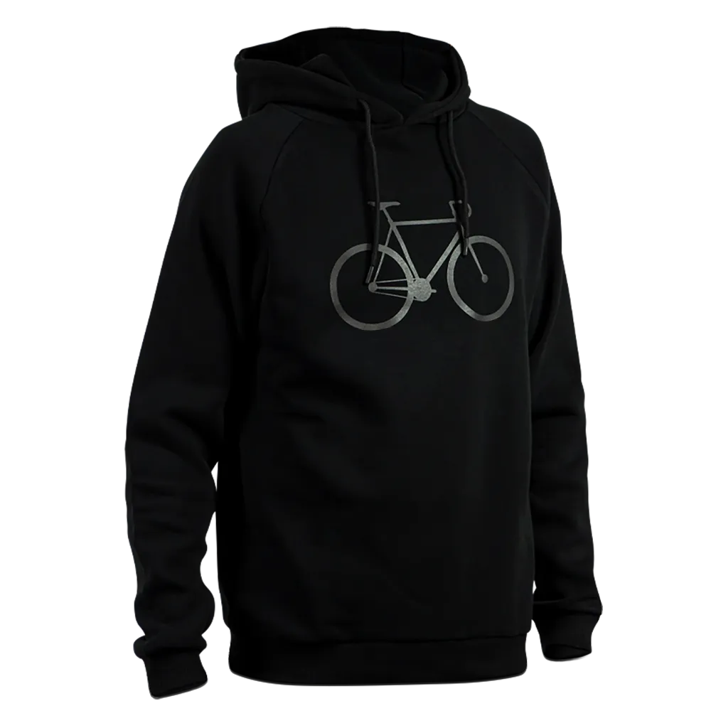 rennrad hoodie Reflective hoodie with bicycle print – REFLECTIVE Berlin