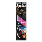 Reflektierender Speichen Aufkleber „Spokes“ in Farbvariante „Regenbogen“ in Produktverpackung von REFLECTIVE Berlin.