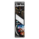 Reflektierender Speichen Aufkleber „Spokes“ in Farbvariante „weiß“ in Produktverpackung von REFLECTIVE Berlin.