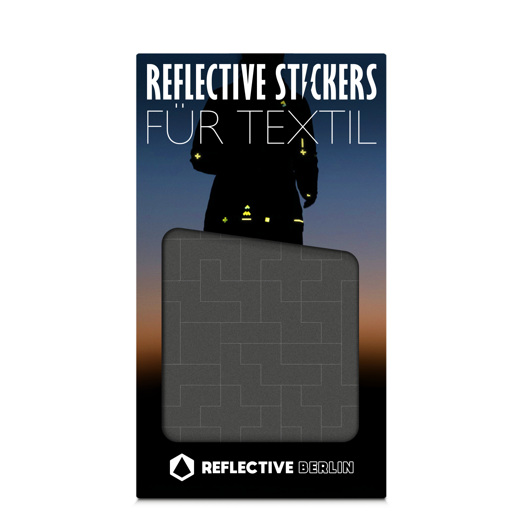 Produktbild Reflective STICKIES, Reflexaufkleber, Verpackung, Bricks