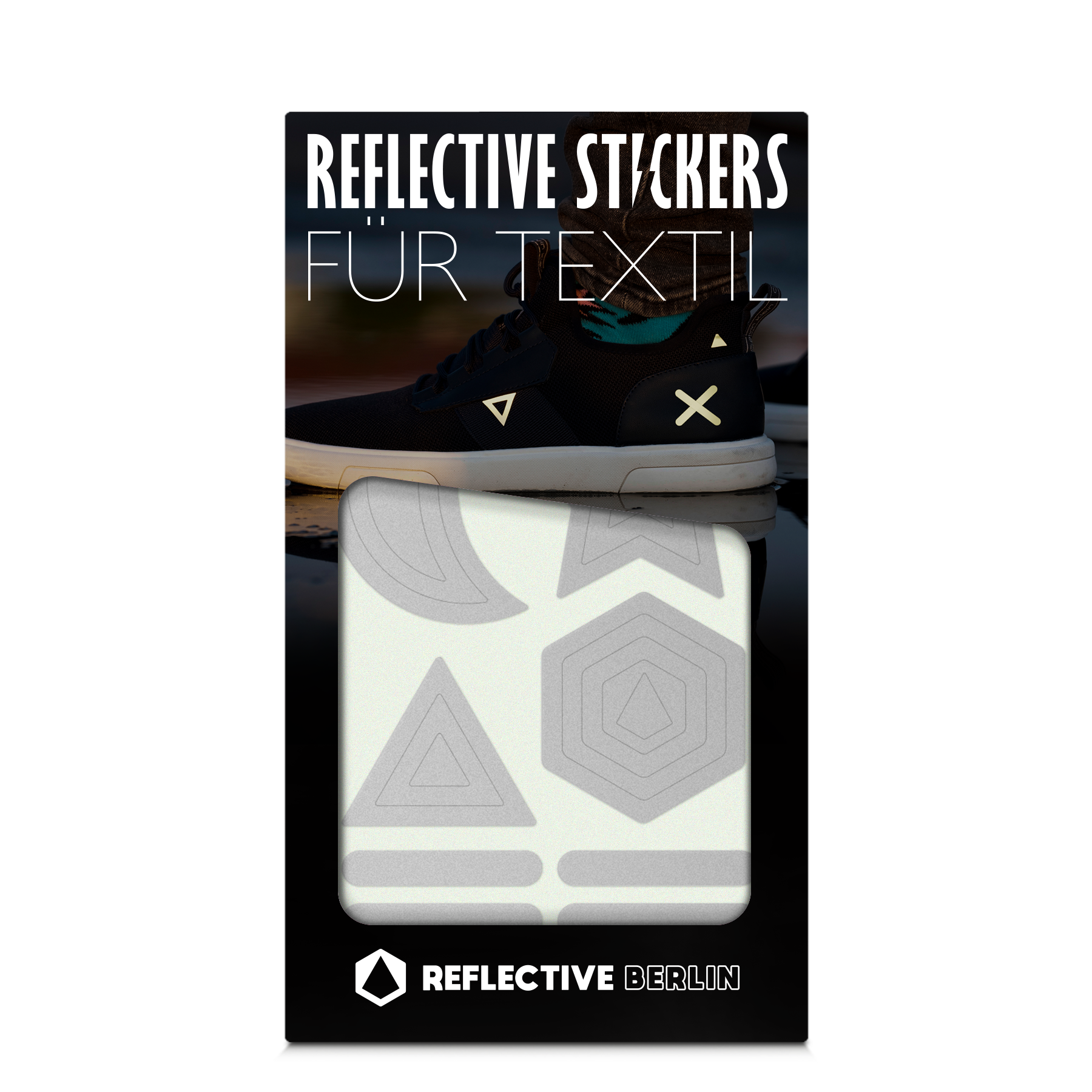 Produktbild Reflective Stickies, reflektierende Textilsticker, Design: Matrjoschka