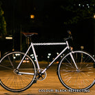Fahrrad schwarz, foliert, Reflexfolie, Aufkleber Design