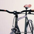 Fahrrad schwarz, foliert, reflektierendes Foliendesign, Aufkleber Design