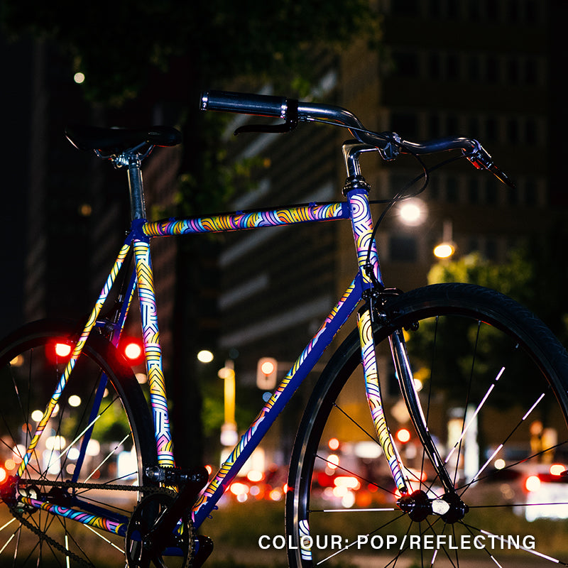 reflektierende Fahrradfolie, Reflexfolie, Fahrradsticker Design
