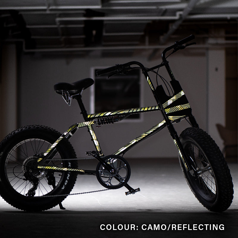 Urban Drivestyle UDX, camouflage bike wrap, reflective