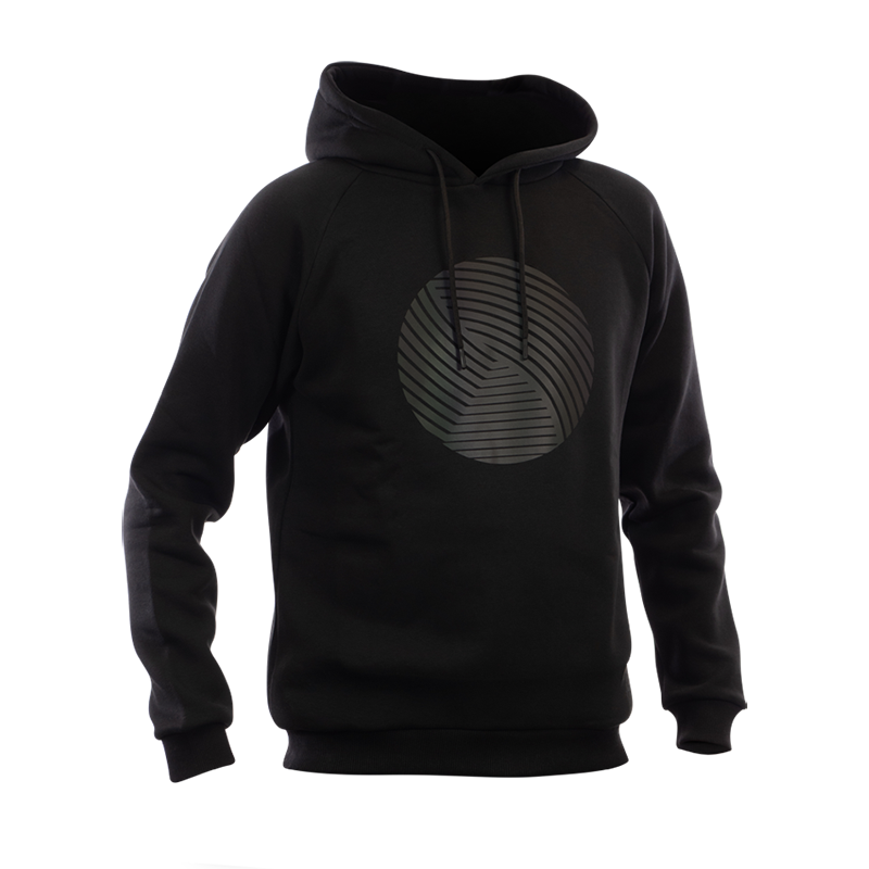 Hooded sweatshirt with 2025 logo and reflective detailing