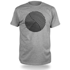 Reflective T-SHIRT, product picture front, grey melange, Swirl