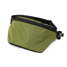 Olive Green, reflective pouch, front of the pouch