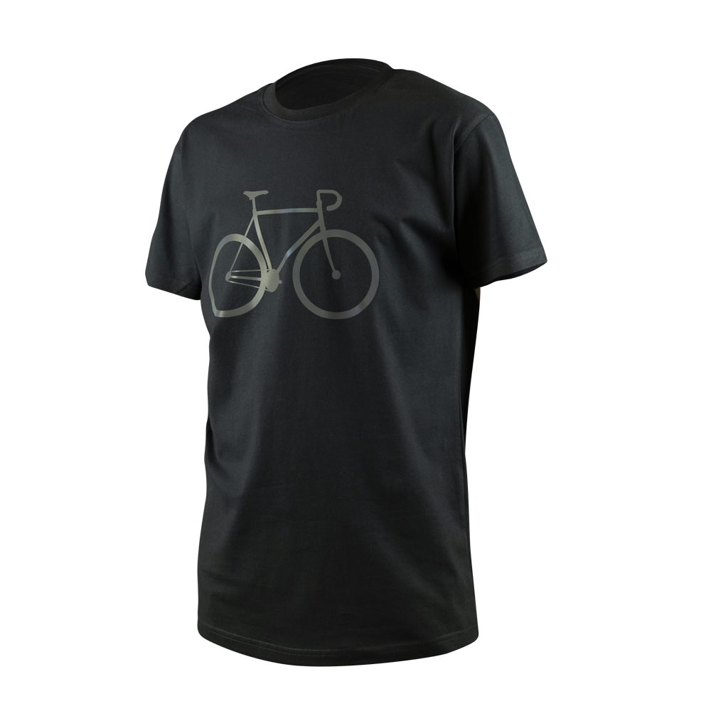 Reflective T SHIRT Shirt with a reflective bike print REFLECTIVE Berlin