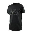 T-Shirt schwarz, mit Fahrrad Aufdruck, Produktbild
