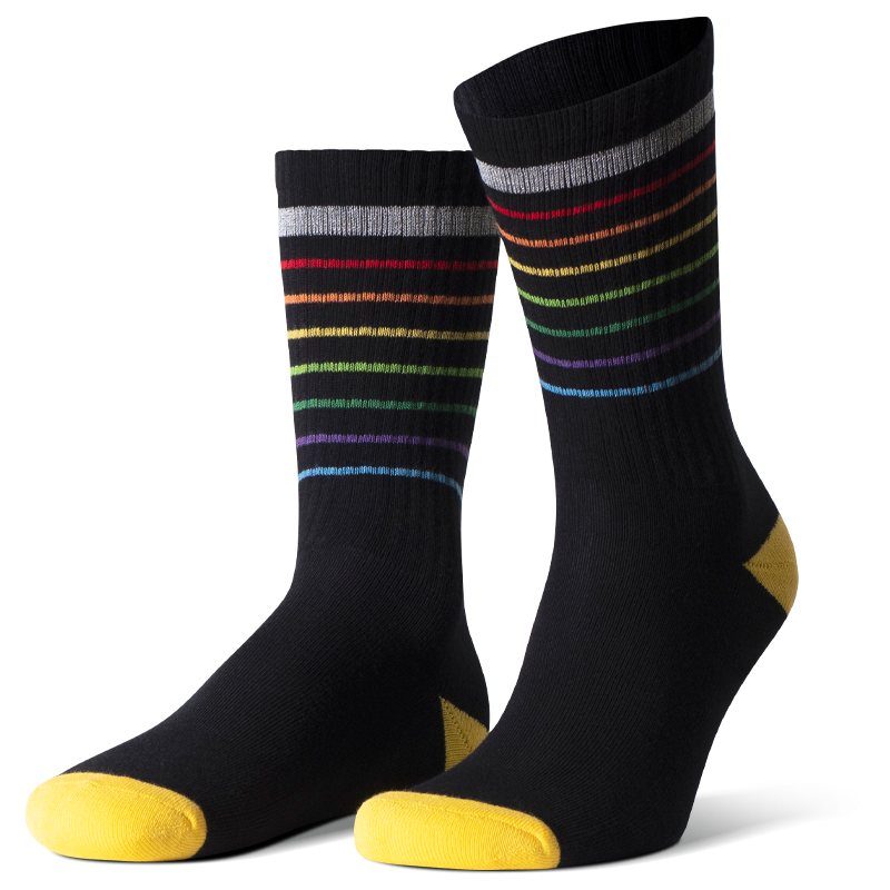 Produktbild, Reflektierende Socken, schwarz bunt