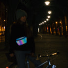 Rainbow reflective fanny pack, cycling accessories