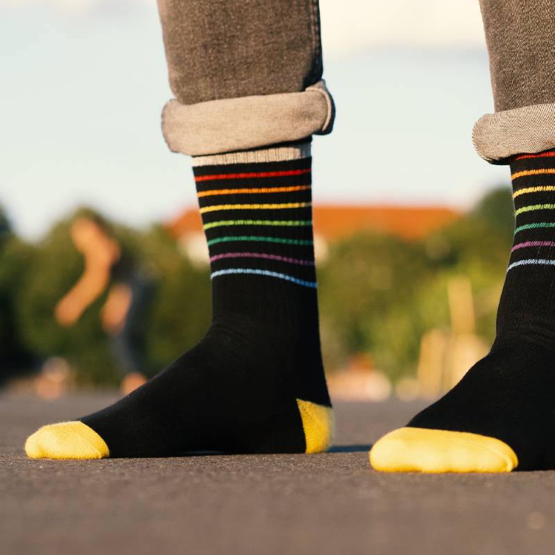 Reflective Socks, no shoes on the ground