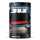 Reflektierendes Sticker Set für BBX Seitenpanele, Bullitt, Streifen, Lightspeed, schwarz