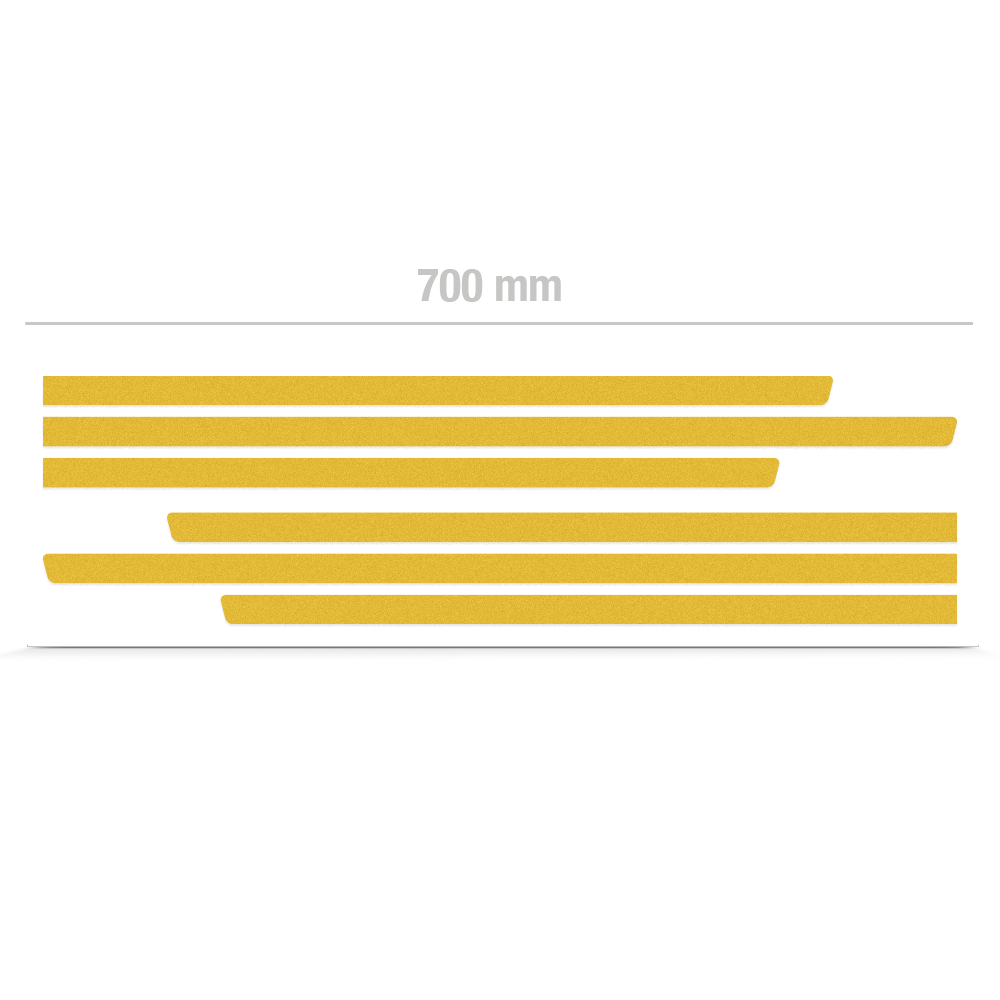 Reflektierendes Sticker Set für BBX Seitenpanele, Bullitt, Streifen, Lightspeed, schwarz