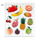 Reflective thematic shape for kids edition fruits, technical sheet