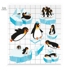 Reflective thematic shape for kids edition penguins, technical sheet