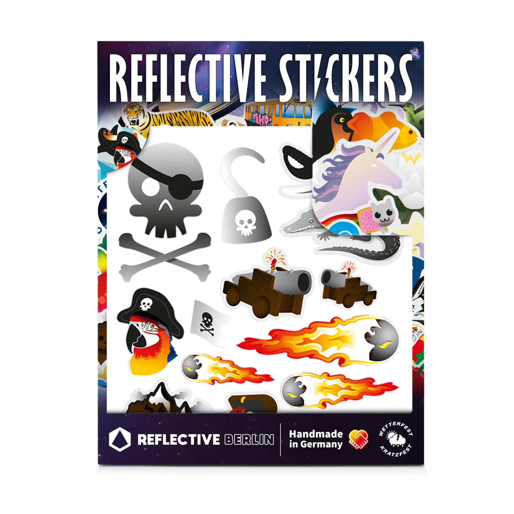 Reflective thematic shape for kids edition pirates