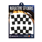 60 mm black reflective checker sticker for rim 