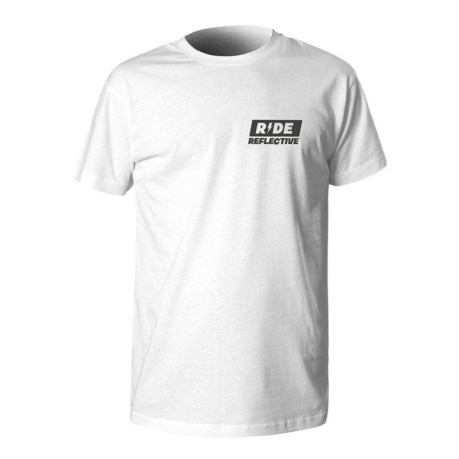 T-Shirt Ride Reflective, weiß, Produktbild, front