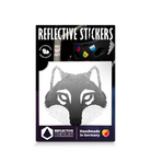 grey wolf reflective decal in packaging