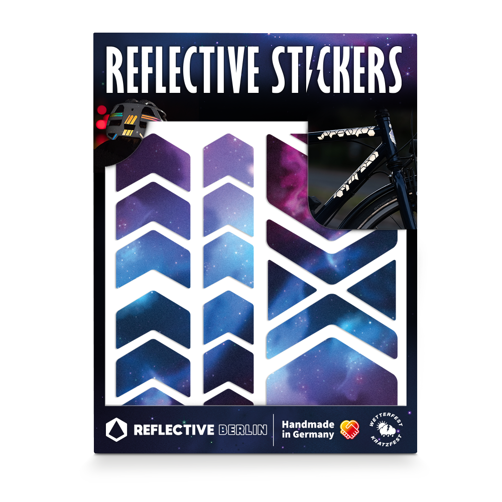 Produktbild, Reflektierende Formen Sticker, Chevrons, Variante Space