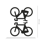 Fahrräder Sticker, Freisteller, Farbe schwarz
