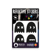 black reflective ghost design in packaging