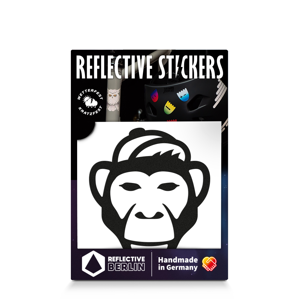Produktbild Reflexsticker Affe, schwarz