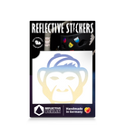 Produktbild Reflexsticker Affe, blau-gelb